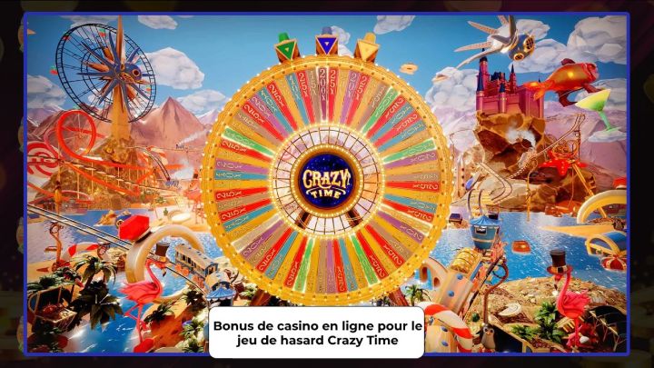 Bonus de casino en ligne pour le jeu de hasard Crazy Time