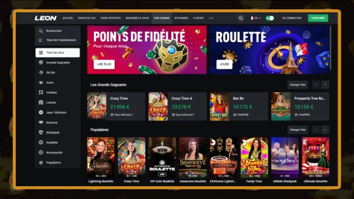 Crazy Time Leon.Bet - Jouez à Crazy Time sur Leon Casino